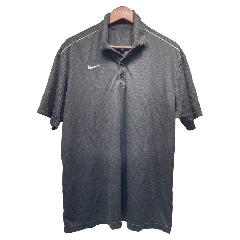 Nike Dri Fit Black Men's Large Golf Polo Shirt